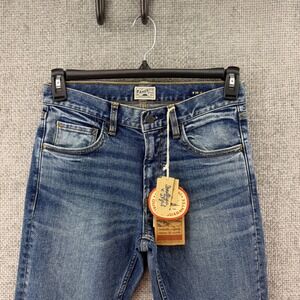 Faherty Mens Slim Straight 28x32 (fits 29x31.5) Organic Cotton Indigo Dyed Jeans